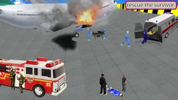 Airplane Crash Rescue: Rescue Duty Game capture d'écran 1