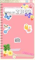 Cute wallpaper★Girls Notebook اسکرین شاٹ 1