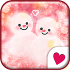 Cute wallpaper★Love snowman icon