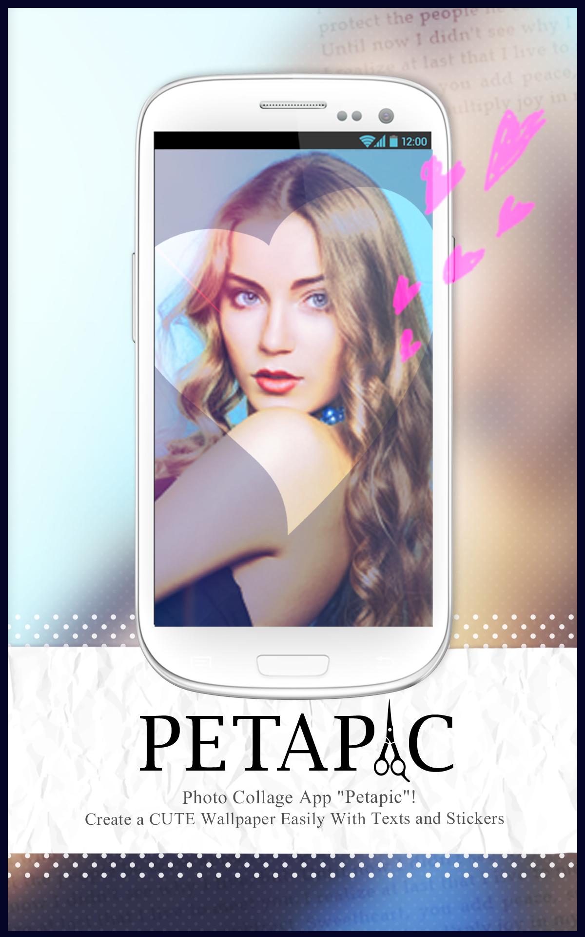 Android 用の かわいい画像コラージュ テンプレート文字入れ Petapic Apk をダウンロード