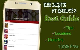 Guide for F Night at Freddy 3 Affiche