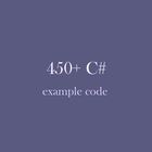 450+ Tutorials For C# icône