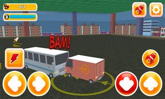 Blocky Bus Battle: Holo Rider 3D syot layar 1