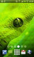 Green Snake Eye Beast Live Wallpaper Theme capture d'écran 1
