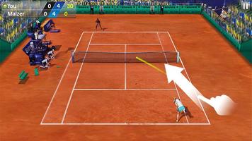 Dedo Tenis 3D - Tennis captura de pantalla 2