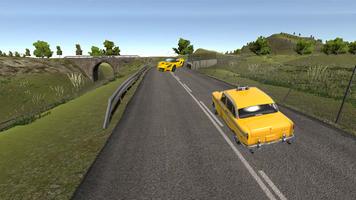 Uphill Mountain Prado Taxi Drive 4x4 Jeep 3D Sim capture d'écran 1