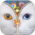 Cat Zipper Screen Lock Free आइकन