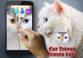 Cat Zipper Screen Lock Free imagem de tela 3
