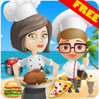 Restaurant & kids cooking game icon