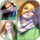 Indian Flag on Face Maker ikona