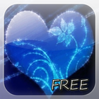 Blue Heart New Year LWP icon