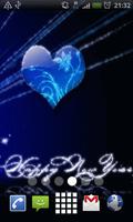 Blue Heart New Year LWP poster