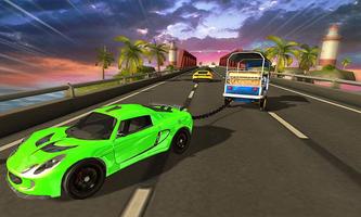 Tuk Tuk Chained Car Racing screenshot 3