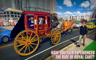 Paardensporttransporteur: Cart Riding Simulator screenshot 1