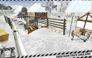 Schneepflug Truck Driver Simulator: Schneefräse Sp Plakat