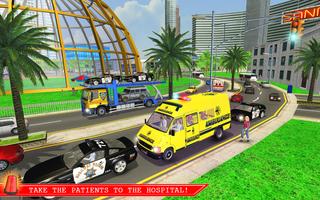 Ambulance Rescue Driver Simula imagem de tela 1