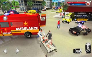 Ambulance Rescue Driver Simula imagem de tela 2