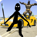 Shadow Superhero & Stickman: Crime City Battle APK