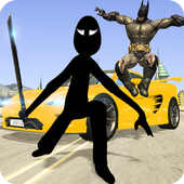 Shadow Superhero &amp; Stickman icon