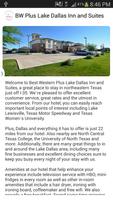 برنامه‌نما BW Plus Lake Dallas Inn Suites عکس از صفحه
