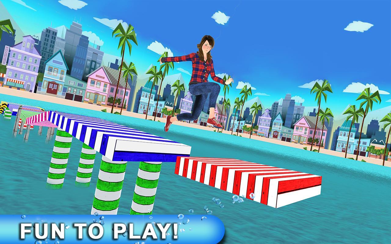 Legendary Stuntman Run 3d Water Park Wipeout Game For Android
