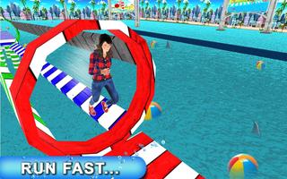 cascadeur légendaire courir 3D: jeu de parc aquati capture d'écran 2