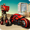 Moto Robot Pizza Entrega