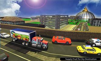 오프로드 과일 수송기 트럭 : 운전 시뮬레이터 스크린샷 3