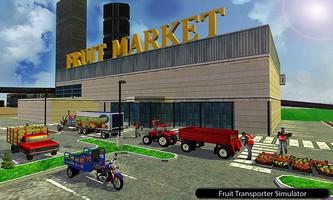 Offroad Fruit Transporter Camion: Simulateur de co Affiche