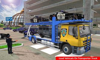 Police Airplane Cars Transporter: Haulers Driving screenshot 3