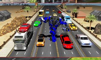Robot Transform Traffic Racer captura de pantalla 3