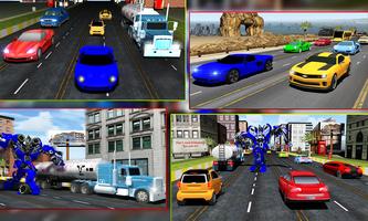 Robot Transform Traffic Racer screenshot 1