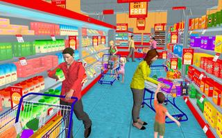 Supermarket Shopping Game 3D Affiche