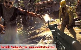 Horrible Zombies Sector Commando Best Survival poster
