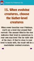 Cheats For Pokemon Go 스크린샷 1