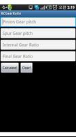 RC Gear Ratio Calculator Affiche