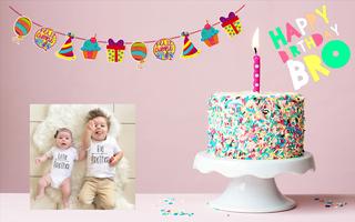 Birthday Wish Photo Creator captura de pantalla 1