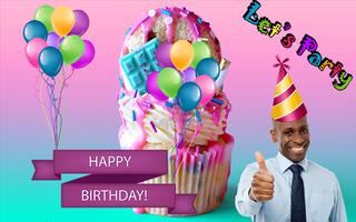 برنامه‌نما Birthday Wish Photo Creator عکس از صفحه