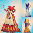 Chaniya Choli Fashion Dress Photo Montage aplikacja