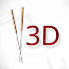 Acupuncture 3D biểu tượng