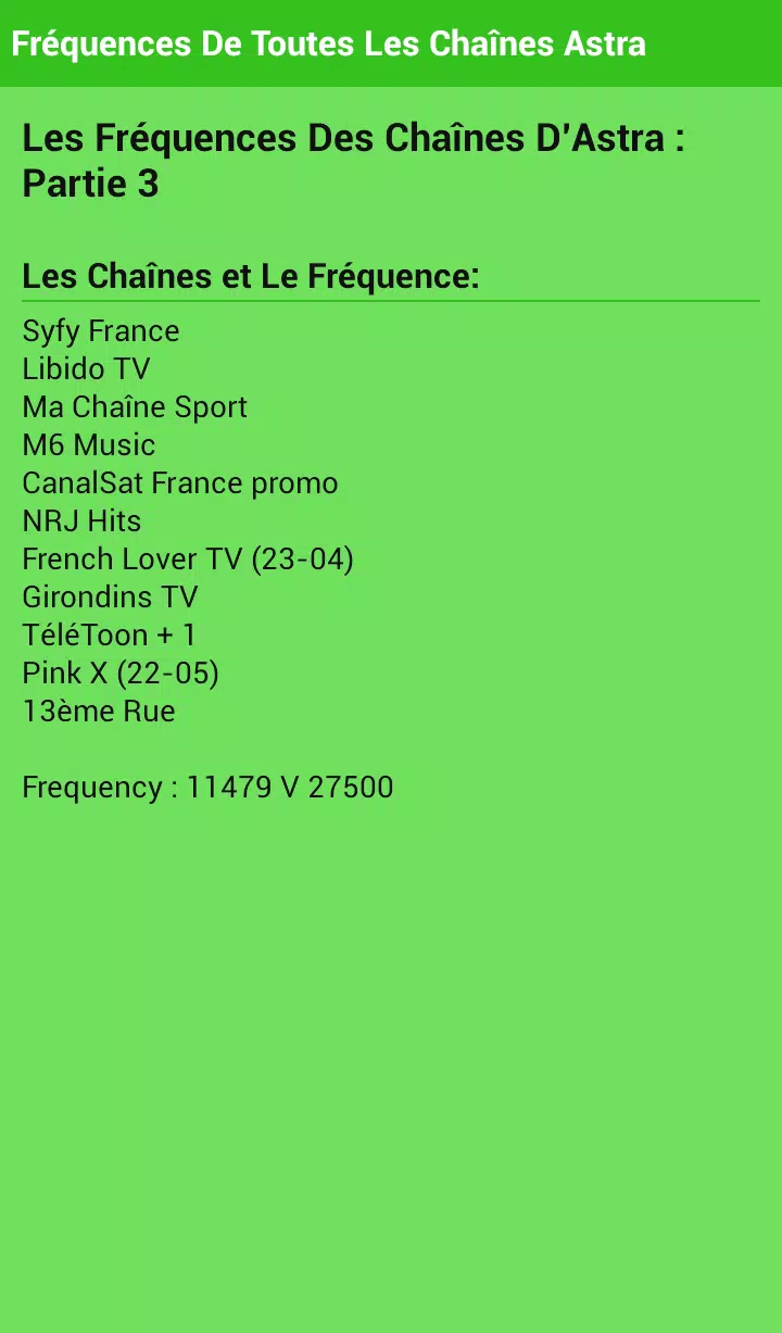 Frequency Of Channels Astra APK for Android Download