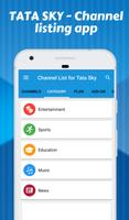 Poster Channel list & Recharge for TATA Sky TV DTH app