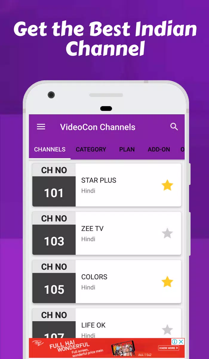 Channel list for Videocon d2h & Videocon Recharge APK pour Android Télécharger Channel list for Videocon d2h & Videocon Recharge APK pour Android Télécharger
