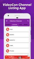 Channel list for Videocon d2h & Videocon Recharge Affiche