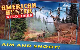 American Hunter Wild Deer Affiche