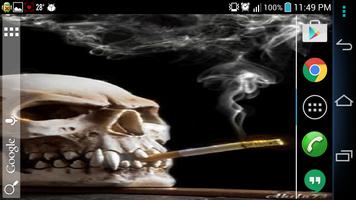 Smoking Skull Live Wallpaper скриншот 2