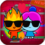 Redboy and icegirl in Light Temple Maze : game kid icône
