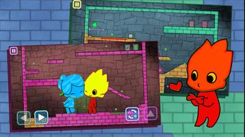 Redboy and icegirl in Light Temple Maze : game kid स्क्रीनशॉट 1