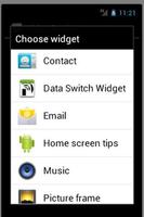 Mobile Data Widget plakat