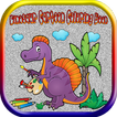 Dinosaur Cartoon Coloring Book